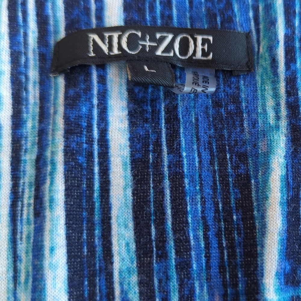 NIC+ZOE drape neck cap sleeve top - Picture 2 of 3
